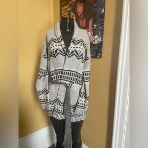 Women’s Blended Wool Long Cardigan ( Medium )